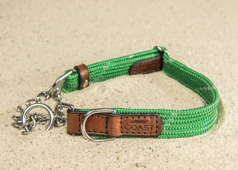 Rope & Leather Martingale Collar