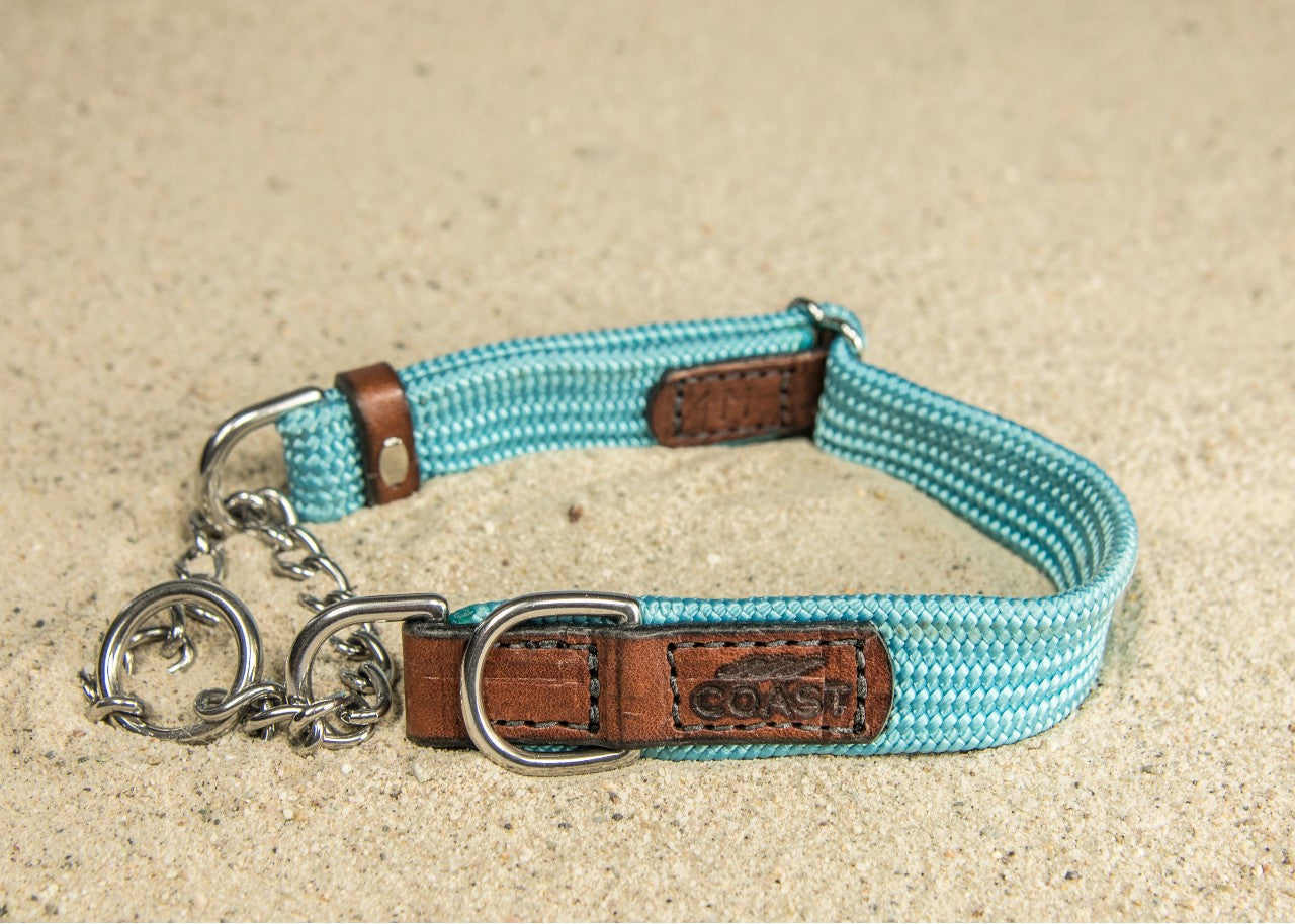 Rope & Leather Martingale Collar